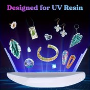 Resim Hızlı Kuruyan UV LED Tırnak Lambası ve Reçine Kurutucu, 6 Çift Işık Boncuklu - Taşınabilir, Katlanabilir Tasarım, Jel Parlatma, Takı Yapımı, DIY El Sanatları için Uygun - Mükemmel Hediye Halloween, Noel, Sevgililer Günü, USB Güçlü 