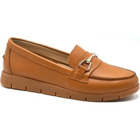 Resim Venüs 24075604y Ortopedik Yumuşak Loafer Deri Kadın Ayakkabı Taba 