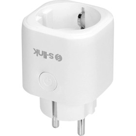 Resim S-Link Sl-14 16A Akım Korumalı Akıllı Priz 2.4 Ghz Wıfı&bt Tuya Destekli 