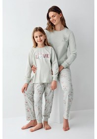 Resim Rolypoly Kız Çocuk Yeşil Pijama Takımı 5274-48698 Yeşil 