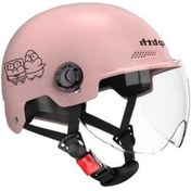 Resim Maoyaya Dört Mevsim Harley Açık Motosiklet Kaskı Pembe - Renkli Güvenlik Pembe 