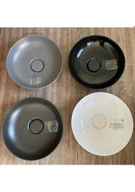 Resim tezgah üstü çanak lavabo 42 cm mat siyah 