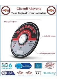 Resim Karbosan Inox Paslanmaz Çelik Kesme Disk Taşı - 115mm 