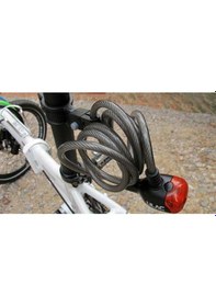 Resim Ulac Harbert 10X180Mm Arka Stop Işıklı Bisiklet Kilidi Siyah 