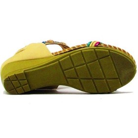 Resim Guja Blg151-3 Bej Kadın Taşlı Dolgu Topuk Sandalet Bej 