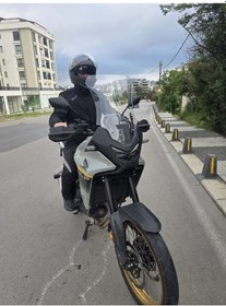 Resim Motocam Honda Transalp Xl 750 Ön Cam 2025-2026 Model 53cm Şeffaf Renkli 4mm Uzun 
