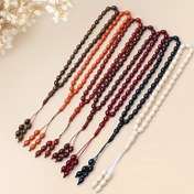 Resim 33 Parça Doğal Taşlı Bileklik, Suudi Erkek ve Kadın Modası Şans Süslemeli Çok Katmanlı Minimalist Tasarım 