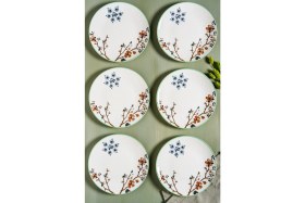 Resim Chichi Home Sakura 6 Parça Porselen Pasta Seti 19 cm 