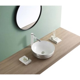 Resim Puroser Kilyos Silver Tezgah Üstü Çanak Lavabo 