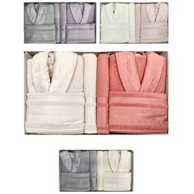 Resim Özdilek Bornoz Takımı Dory Aile Seti Bornoz Takımı Banyo Havlusu 