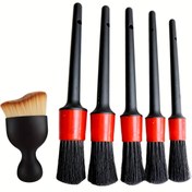Resim 6'lı Set, Araba Detay Temizleme Fırçası, Araba İç Temizlik Fırçası, Araba Toz Alma Fırçası, Aralık Fırçası, Gösterge Paneli, Klima Havalandırma, Klavye için Çok Amaçlı Temizlik Fırçası, Temizlik Malzemeleri, Temizlik Aracı 