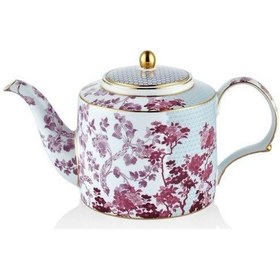 Resim Lamedore Tea Delight Süzgeçli Demlik 1 Adet Regency Damask Kırmızı 