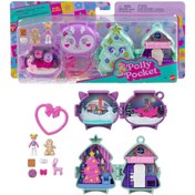 Resim JGM53 Polly Pocket Sevimli Yılbaşı 2li Paket Oyun Seti 