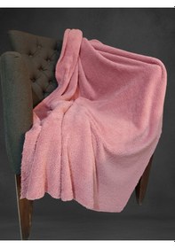 Resim Welsoft Tv Battaniyesi Pembe Peluş Battaniye 100 170 Cm Pembe 