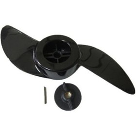 Resim Xiyyadms 2 Bladesli Plastik Motor Gemisi Perdeği - Siyah Spiral Gemi Motoru Ekipmanı 50g 