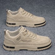 Resim Erkekler için Düşük Üst Dış Mekan Rahat Sneakerlar - Şık Bağcıklı, Tüm Sezonlar İçin Yürüyüş Ayakkabıları, Dayanıklı PU Üst & PVC Taban, Günlük Kıyafet İçin Rahat Tabanlık 