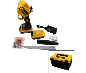 Resim BN-5 Budama - Dal Kesme Makinesi 36V 2.0AH Yağlı Pompalı - Zincirli Sarı Siyah Çantalı 