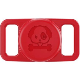 Resim Buff Tagsafe Dogcol Taşınabilir Anahtarlık Airtag Kılıf Red 