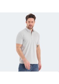 Resim Slazenger BOLT Erkek Polo Yaka Gri Tişört 