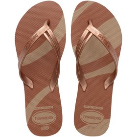 Resim HAVAIANAS Elegance Print Pink Gold Parmak Arası Terlik 4148804-3581 