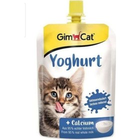 Resim Gimcat Yoghurt Calsium Pouch Yetişkin Kedi Ödül Yoğurdu 2 x 150 G 