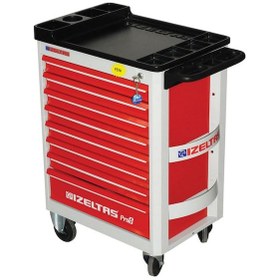 Resim İzeltaş Pro Serisi Takım Dolabı 8 Çekmeceli Kırmızı Boş 