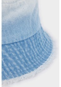 Resim DeFacto Kadın Etiket Baskılı Dokuma Beyzbol Basketbol Şapkası D9481AX25SMIN4 İndigo 