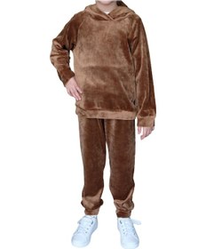 Resim Lovetti Taba Kız Çocuk Kadife Takım 9343T024 Taba 