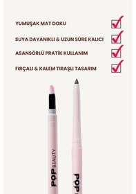 Resim Pop Beauty Waterproof Suya Dayanıklı Asansörlü Dudak Kalemi Mode 