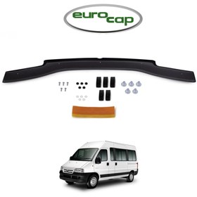 Resim EUROCAP Citroen Relay Ön Kaput Koruma Rüzgarlığı 3mm Akrilik (ABS) Parlak Siyah Deflektör 2002-2006 