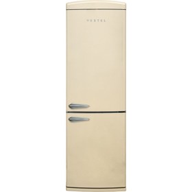 Resim VESTEL Retro NFK37211 E Enerji Sınıfı 330 L Alttan Donduruculu No-Frost Buzdolabı Bej 