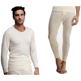 Resim Hasyün %100 Yün Erkek Takım Içlik , Yün Uzun Don, Yün Uzun Kollu 