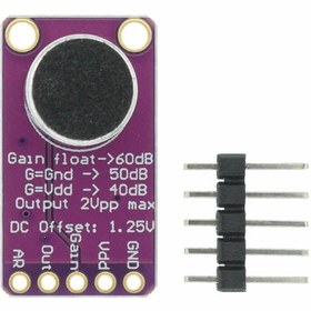 Resim Genel Markalar Max9814 Amplikatörlü Analog Mikrofon Modülü Stabil Otomatik 60db Kazanç Kontrol 