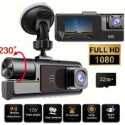 Resim Challenger 1080p Çift Kameralı Araç Kamerası 170 Gece Görüşü 32gb Kart Dahil 