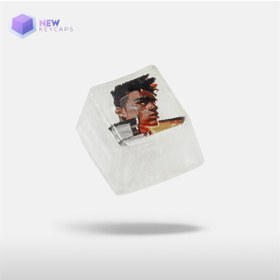 Resim New Keycaps Valorant Phoenix Esc Mekanik Klavye Tuşu Artisan Keycaps 