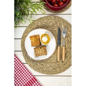 Resim Homeland Hasır Lüx Amerikan Servis 35 cm 6'lı Set 