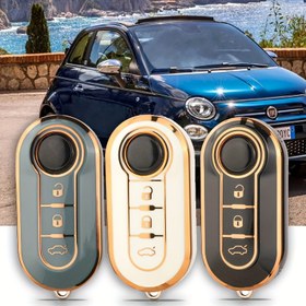 Resim For Fiat 500, Panda, Punto, Bravo, Doblo, for PEUGEOT Boxer, Citroen Relay, for FIAT Ducato, Lancia Musa ve Seat Vans için TPU Araba Anahtar Kılıfı Kapak Kabuğu 