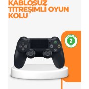Resim Vintessy Ps4 Uyumlu Kablosuz Oyun Kolu – Titreşimli Şarjlı ve Ergonomik - M875K096-R55875 