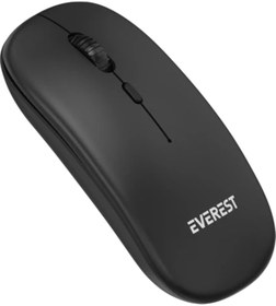 Resim AyrStore Everest SM-12 Kablosuz+USB 2,4Ghz Optik Wireless SIYAH Mouse 