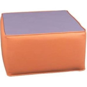 Resim Kare Puf Suni Deri 32 Cm 