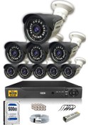 Resim IDS DS-2015HDSET9 9 Kameralı 1080P Full HD 5 MP Sony Lensli Kamera Seti - 2015 