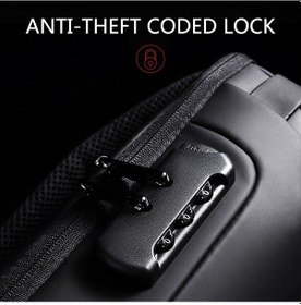 Resim Vkemall Erkekler İçin Spor Stil Çanta - Su Geçirmez, Çalar Engeli Ve Usb Şarj Özellikli Çift Taraflı Askılı Torba Gri 7666 Gri 