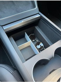 Resim Tesla Yeni Model Y Juniper Bölmeli Orta Konsol Düzenleyici Araç 