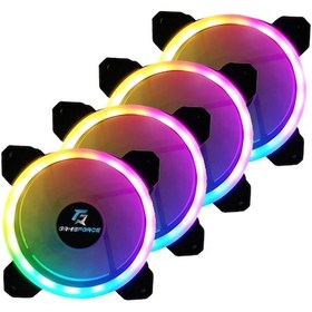Resim Gameforce Dualrıng 4X120Mm Sese Duyarlı A Rgb Kasa Fanı 