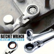 Resim Esnek Ratchet Anahtar Dayanıklı Metal Aracı Araba Tamir, Ev DIY ve Ev Aletleri Bakımı, Motosiklet/Bisiklet Tamir Araçları Taşınabilir El Aracı için Uygun 