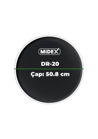 Resim Midex Dr-20bk Siyah Renk 20 İnç Kick Bateri Davul Derisi Drumhead 20'' İnch 50.80 Cm 
