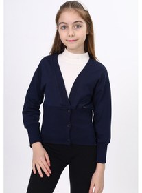 Resim Toontoy Kız Çocuk Okul Hırka Lacivert 