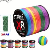 Resim JESHUPEY Ağır Hizmet Tipi 8 İplikli Balık Misinası, Yüksek Çekme Dayanımı 6.8-50.8 KG Deniz/Tatlısu Buz Olta Örgülü Şirin Lider, İnce Örgülü Oltacılık İpi, Ultra Hafif Avcılar için, İnek Boyunu ve Tatlı Suyu İçeren Setlerde Uygulama 