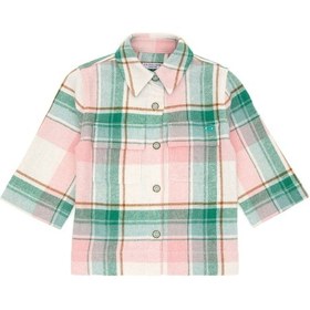 Resim U.s. Polo Assn. Kız Çocuk Somon Gömlek Desenli 50292364-vr047 Somon 