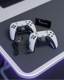 Resim 4k Retro Oyun Konsolu 20600 Oyun Kablosuz Oyun Kolu 